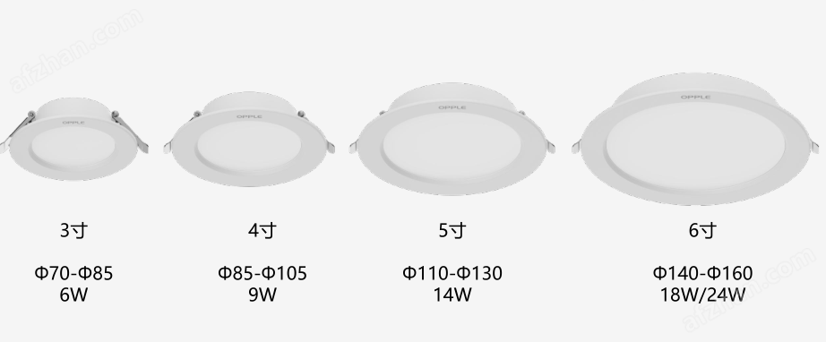 欧普照明9W14W24W全金属LED平板筒灯