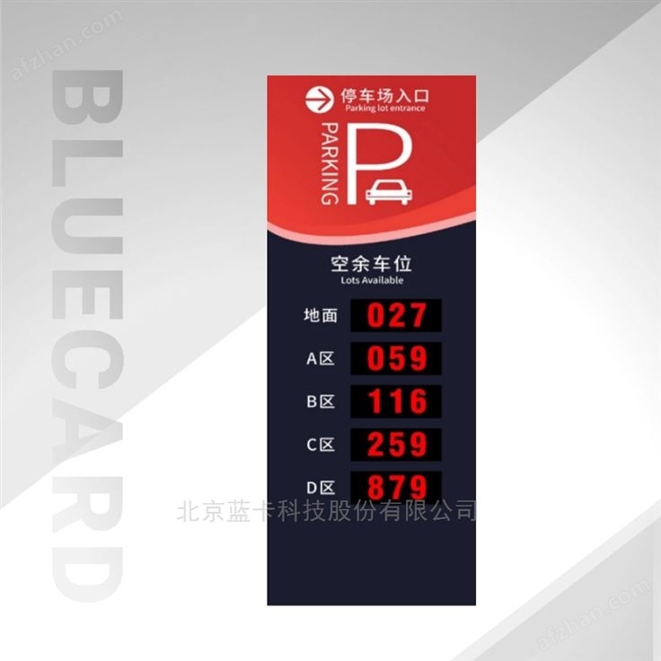 区域空余车位显示屏
