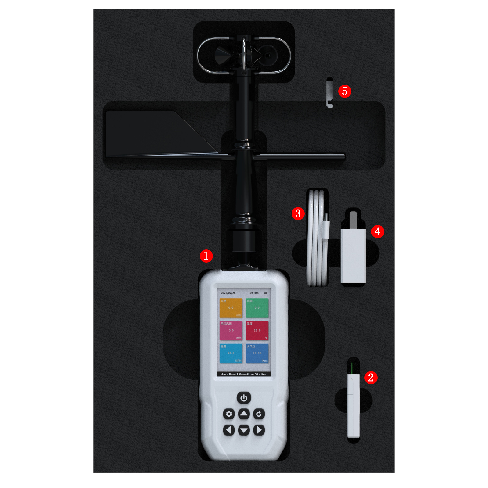 云境天合手持气象站用途：为机场运营、农林作业等领域提供实时气象数据